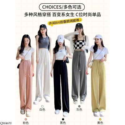 QM4670 QUẦN SUÔNG LƯNG CHUN CHO NỮ