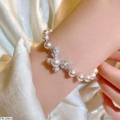 PK10861 VÒNG TAY NGỌC ĐÍNH CHARM BƯỚM GOLICC