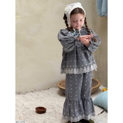SG11294 SET KẺ CARO QUẦN LOE