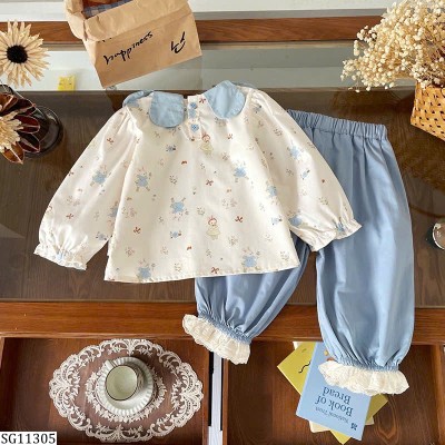 SG11305 SET ÁO BABYDOLL MIX QUẦN BO GẤU
