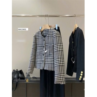 AM13602  ÁO DẠ TWEED KẺ