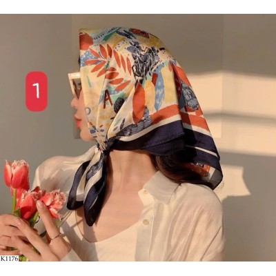 K1176 KHĂN VUÔNG HỌA TIẾT
