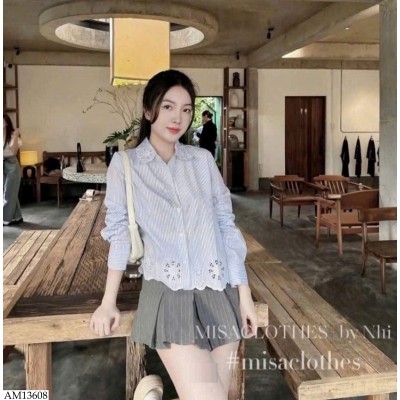 AM13608 ÁO SƠ MI KẺ SỌC KASLEAD NỮ