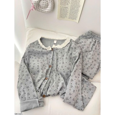 SM3485 BỘ NGỦ GẤU CỔ REN