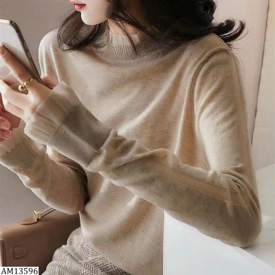 AM13596 ÁO LEN TAY BÈO NỮ