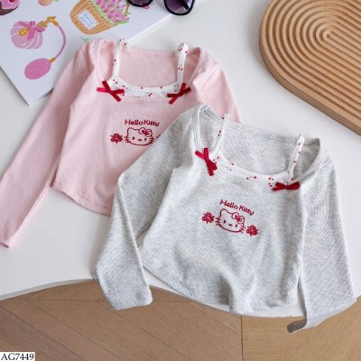 AG7449 ÁO KITTY CHO BÉ GÁI