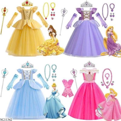 SG11342 SET VÁY CÔNG CHÚA BÉ GÁI
