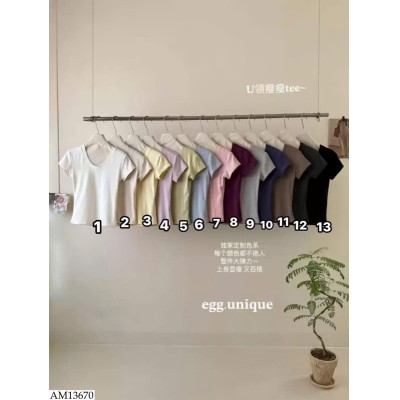 AM13670 ÁO THUN CỘC TAY CHO NỮ