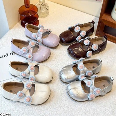 GG7956 GIÀY BÚP BÊ QUAI CHÉO GẮN HOA