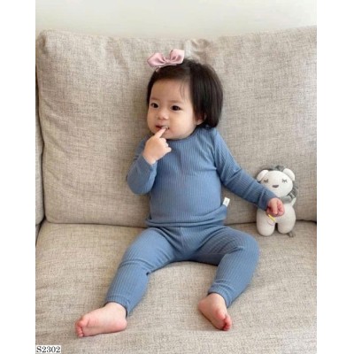 S2302  SET THUN DÀI TAY MẶC NHÀ CHO BÉ
