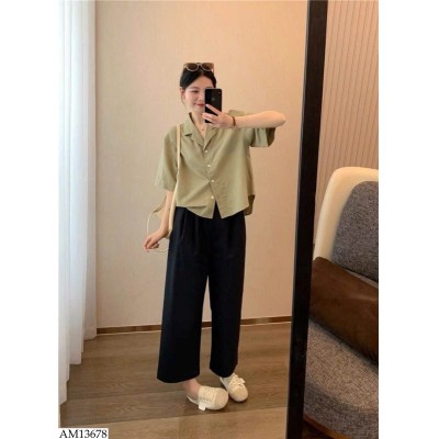 AM13678 ÁO SƠ MI CỔ V INBLUE