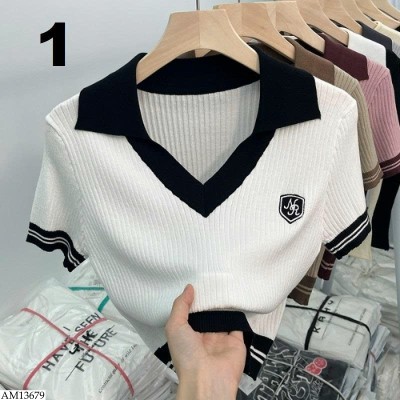 AM13679 ÁO DỆT KIM CỔ POLO