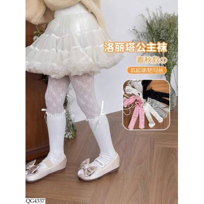 QG4337 QUẦN TẤT REN NƠ BG