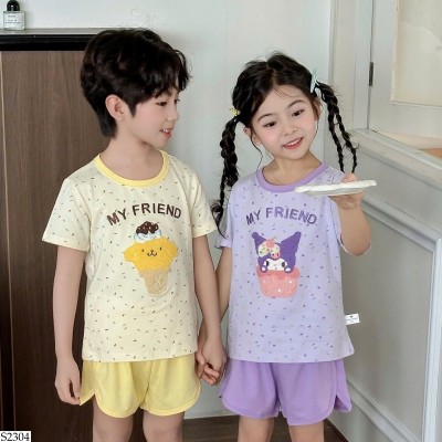 S2304 BỘ MẶC NHÀ HOẠT HÌNH CHO BÉ