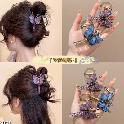 KT1633 SET 2C KẸP TÓC BƯỚM PHA LÊ