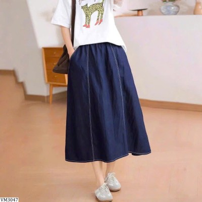 VM3047  CHÂN VÁY DÁNG DÀI TRẺ TRUNG
