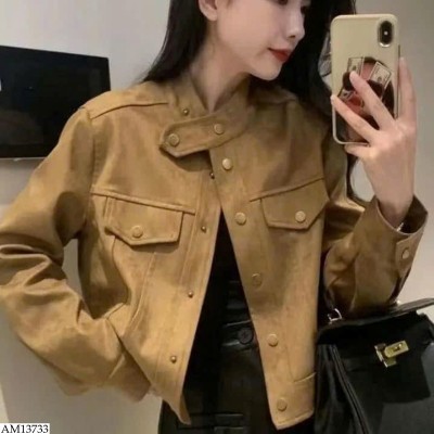AM13733 ÁO KHOÁC DA LỘN CHO NỮ