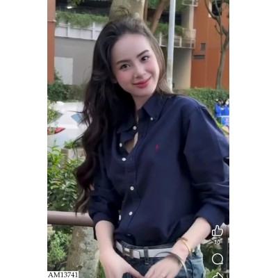 AM13741 ÁO SƠ MI THÊU NGỰA CHO NỮ
