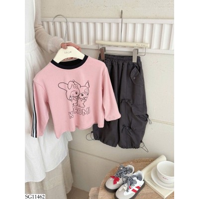 SG11462 SET ÁO KUROMI MIX QUẦN NƠ BG