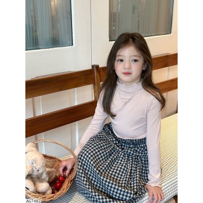 AG7482 ÁO GIỮ NHIỆT CỔ LỌ AMBBKIDS