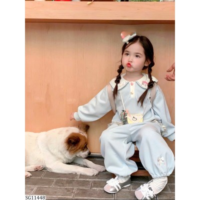 SG11448 SET NỈ XANH CỔ SEN