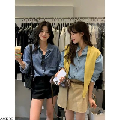 AM13767 ÁO SƠ MI JEAN CHO NỮ