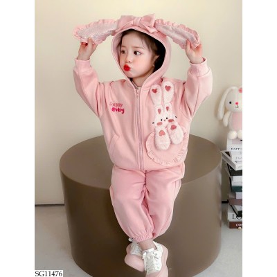 SG11476 BỘ NỈ THỎ HỒNG 