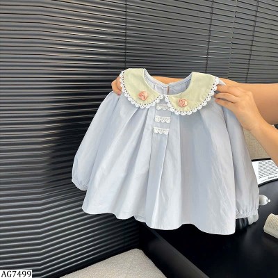 AG7499 ÁO SƠ MI BÉ GÁI