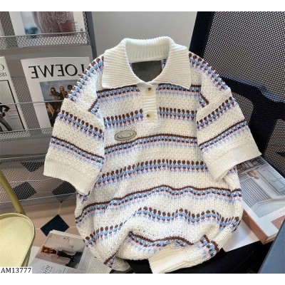 AM13777  ÁO POLO LEN KẺ NGANG