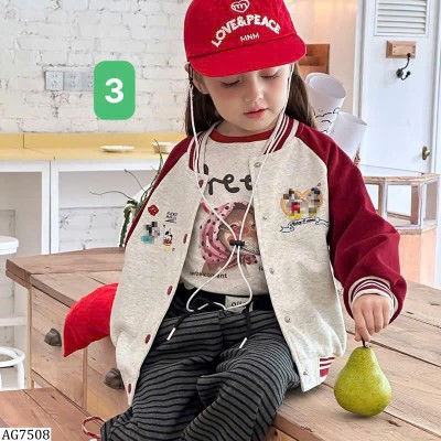 AG7508 ÁO KHOÁC BOMBER CUTE CHO BÉ