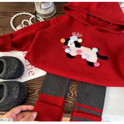 SG11497 SET LEN MŨ PHỐI QUẦN LEGGING CHO BÉ