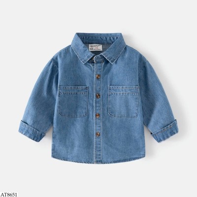 AT8651 ÁO SƠ MI DENIM CHO BÉ TRAI