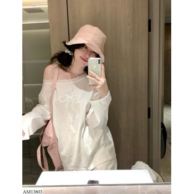 AM13803 ÁO VIỀN REN HỞ VAI CHO NỮ HÃNG W.G.W.E