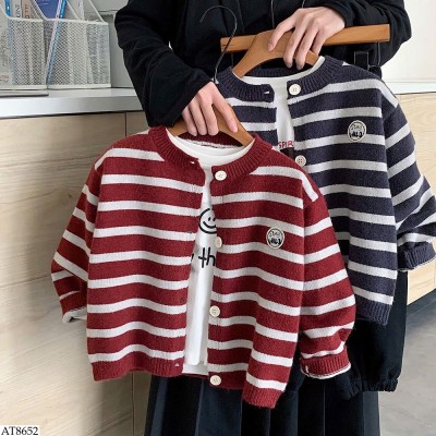 AT8652 ÁO LEN CARDIGAN KẺ BT