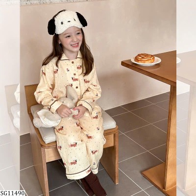 SG11490 BỘ DÀI TAY PIZAMA CHO BÉ AMBBKIDS