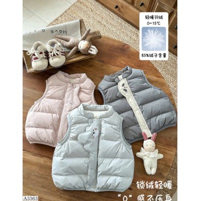 A3363  ÁO GILE PHỐI GẤU CUTE CHO BÉ