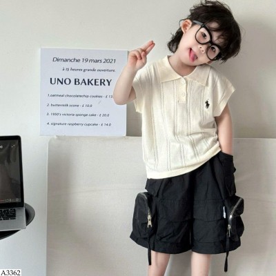 A3362 ÁO POLO DỆT KIM CHO BÉ