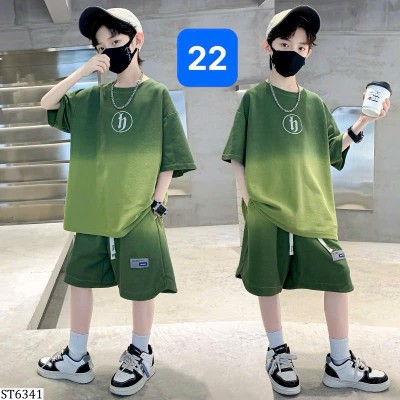 ST6341 BST SET ÁO PHÔNG PHỐI QUẦN SHORT CÁ TÍNH CHO BÉ TRAI