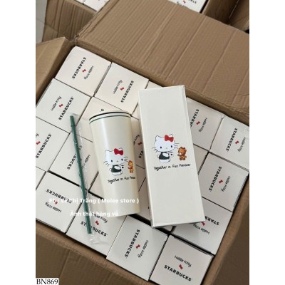 BN869 CỐC GIỮ NHIỆT MÈO KITTY