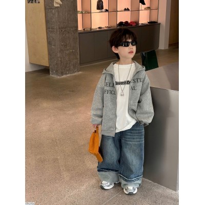 ST6356 SET ÁO KHOÁC NỈ MIX QUẦN JEAN SUÔNG