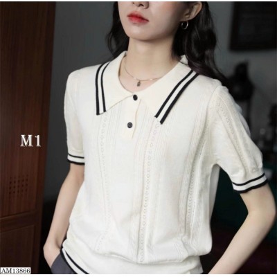 AM13866  ÁO LEN DỆT KIM CỔ BẺ