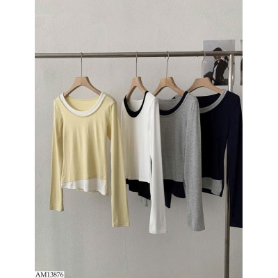 AM13876 ÁO THUN CỔ TRÒN CHO NỮ