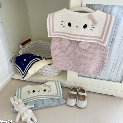 AG7562 ÁO GILE LEN CỔ KITTY BG