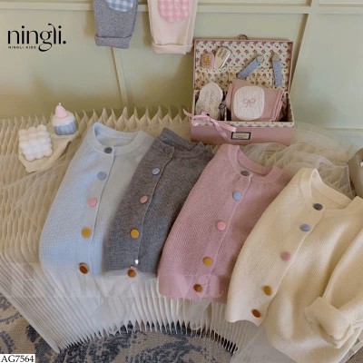 AG7564 ÁO CARDIGAN CÚC SẮC MÀU NINGLI