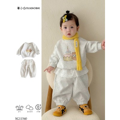 SG11540 BỘ NỈ GẤU CHO BÉ GÁI
