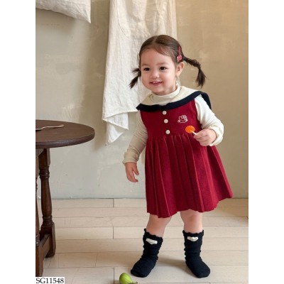 SG11548 SET ÁO DÀI TAY MIX VÁY MÈO KITTY BG