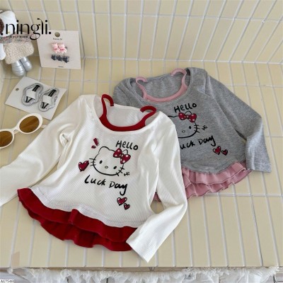 AG7548 ÁO HELLO KITTY GIẢ 2 MẢNH