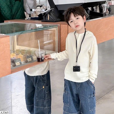 A3365 ÁO CỔ KHÓA CHO BÉ HÃNG AMBBKIDS