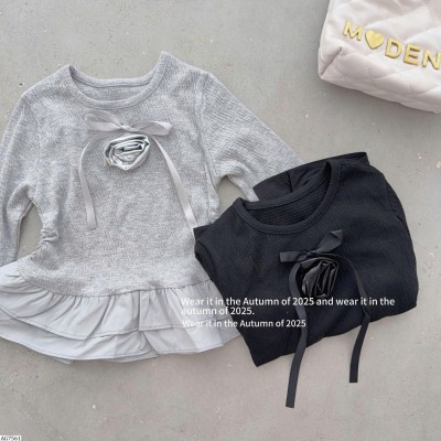 AG7561 ÁO DÀI TAY ĐÍNH HOA PHỐI BÈO