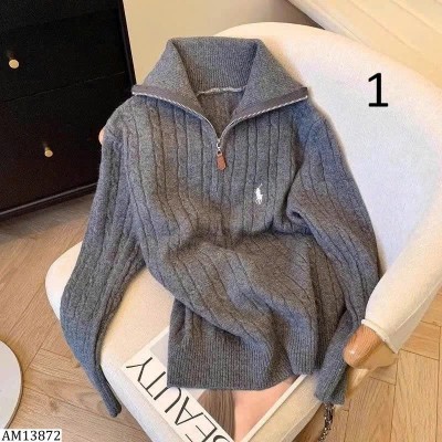 AM13872  ÁO LEN CỔ KÉO KHOÁ